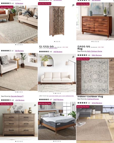 WayDay deals you can shop now 
Home decor 
Wayfair 
Furniture 
For the home 
Living room 
Bedroom 
Area rug 

#LTKstyletip #LTKfamily #LTKhome