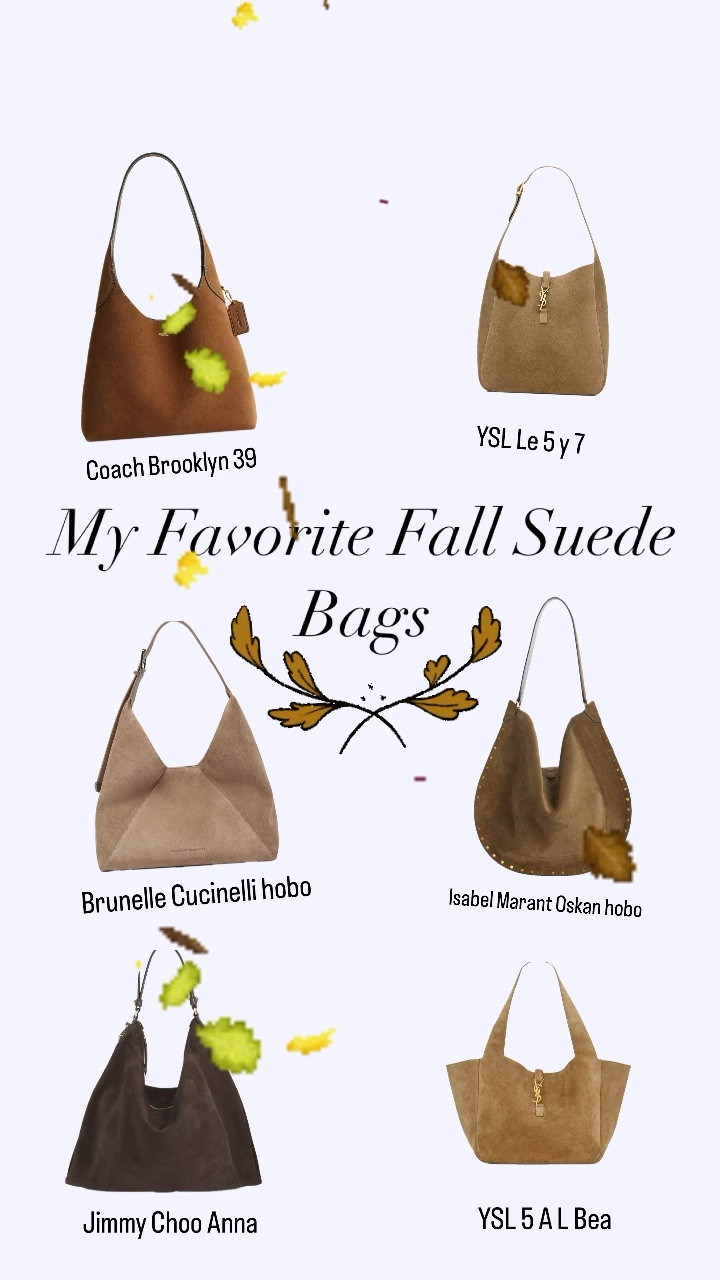 Suede bags for Fall. My top picks  

#LTKStyleTip #LTKItBag #LTKSeasonal