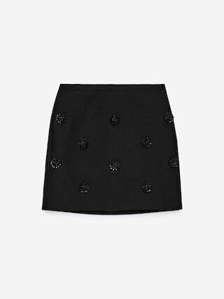 Embellished Mini Skirt | Arket UK