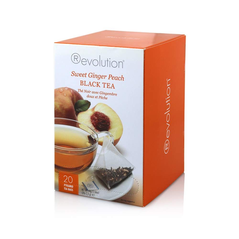 Revolution Tea - Mesh Infuser Full Leaf Tea - Sweet Ginger Peach Black Tea - 20 Bags | Amazon (US)