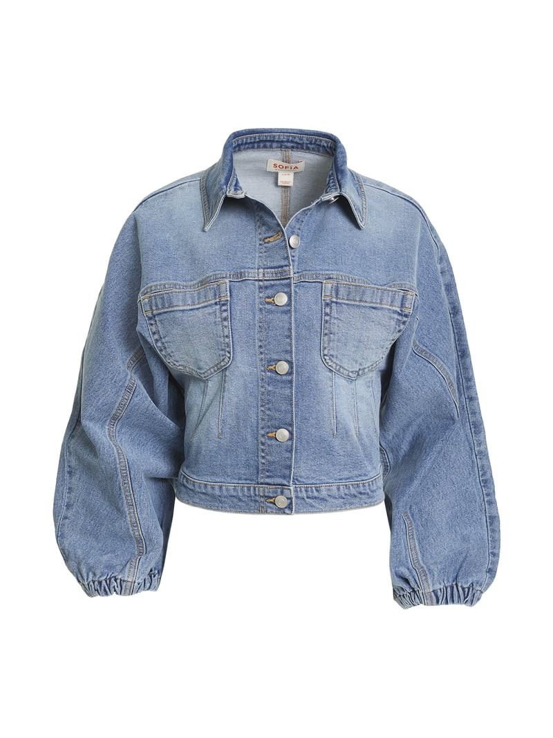 Sofia Vergara Women's Darted Denim Waist Jacket, Sizes XS-XXL | Walmart (US)