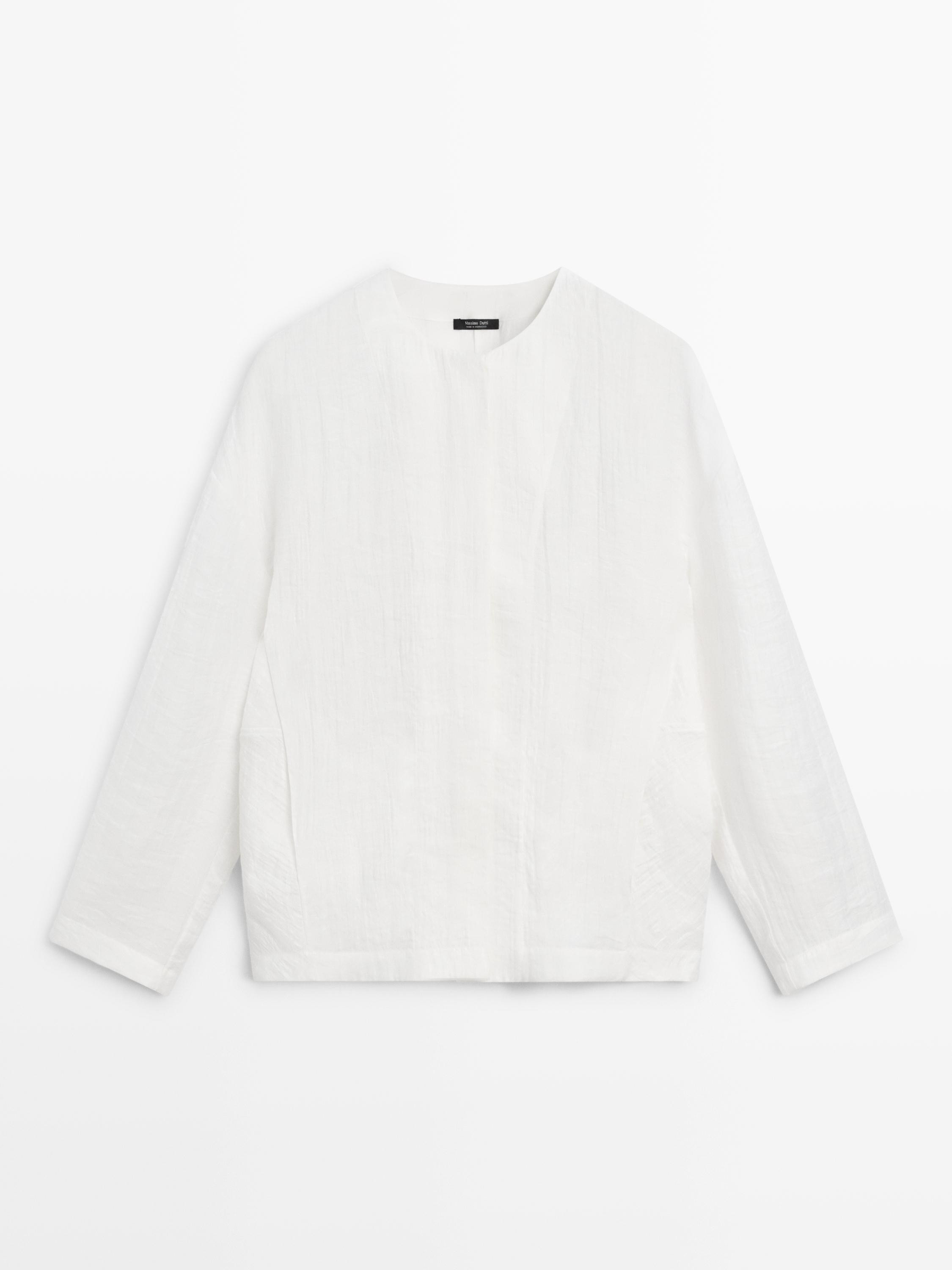Flowing bomber shirt | Massimo Dutti US