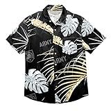 NCAA Army Black Knights Mens Tropical Button Up Shirtneon Palm Tropical Button Up Shirt, Neon Palm,  | Amazon (US)