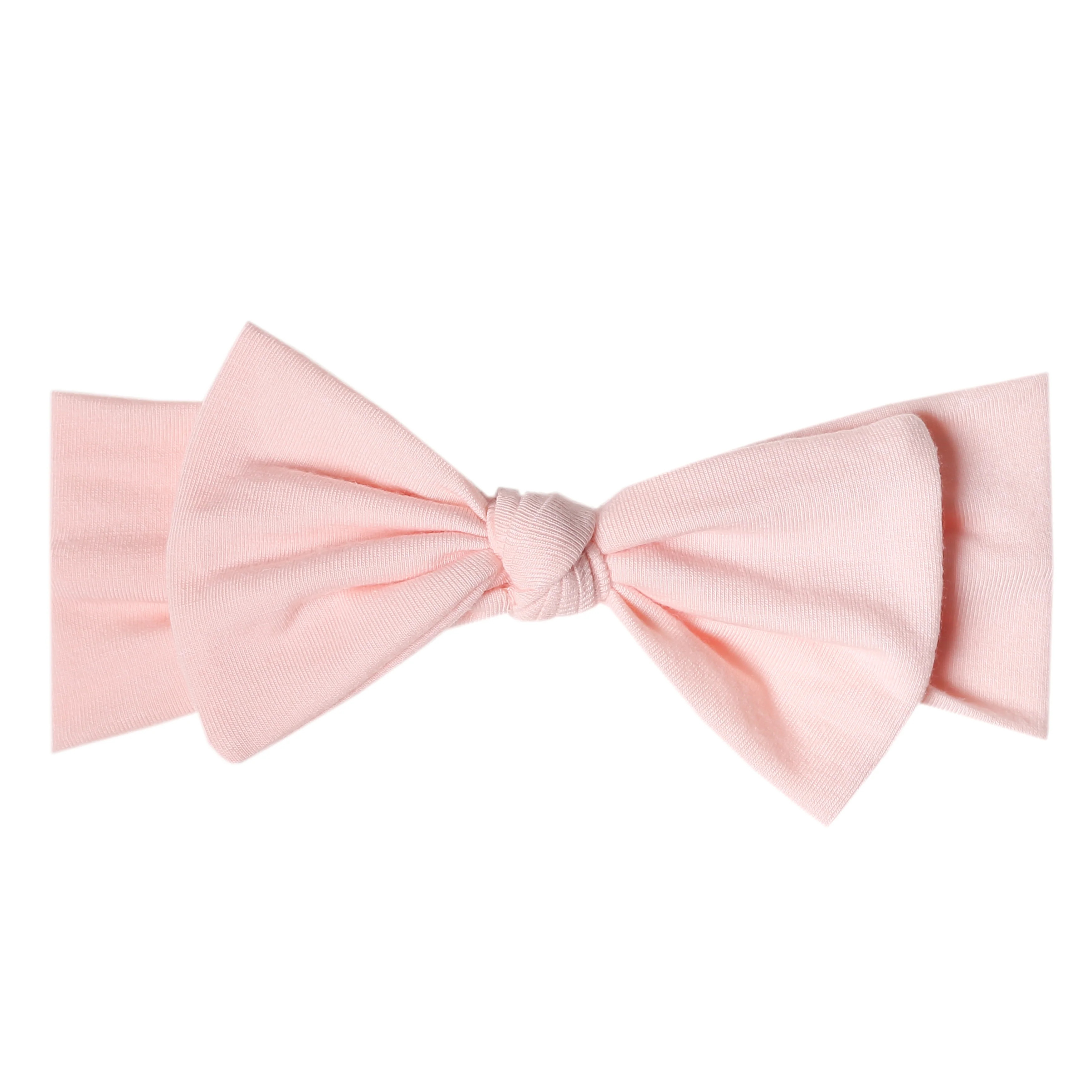 Knit Headband Bow | Copper Pearl