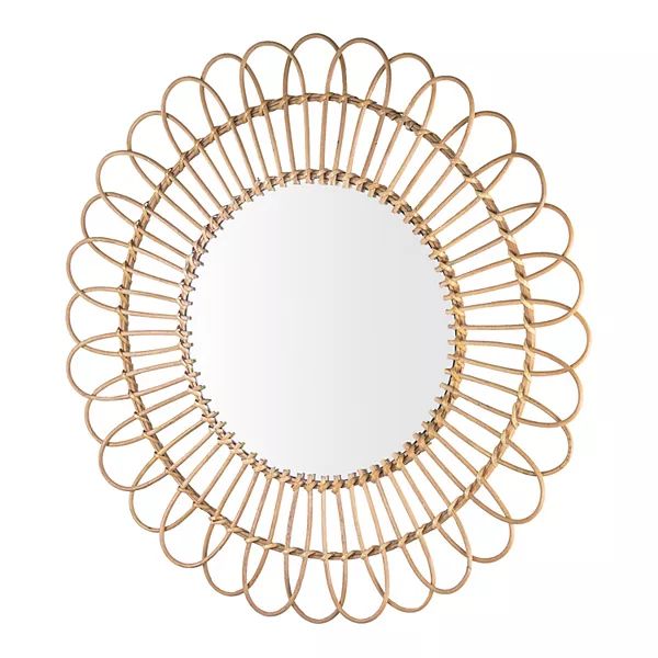 American Art Décor Rattan Sunburst Wall Mirror | Kohl's