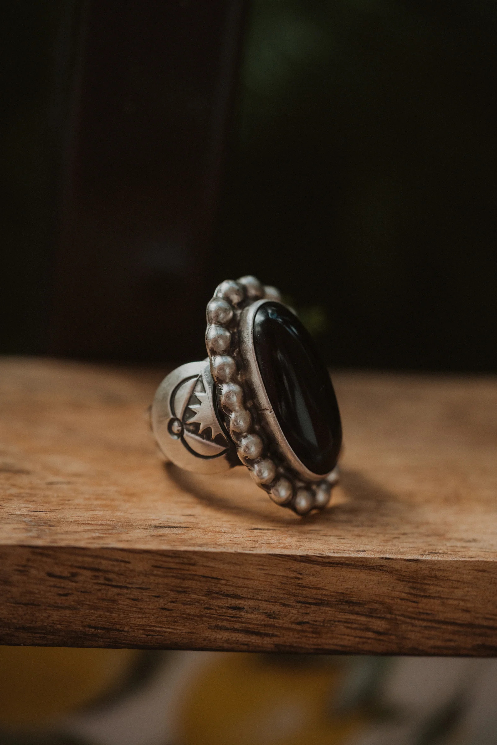 Amanda Ring | Black Onyx | Goldie Lew Jewelry, LLC