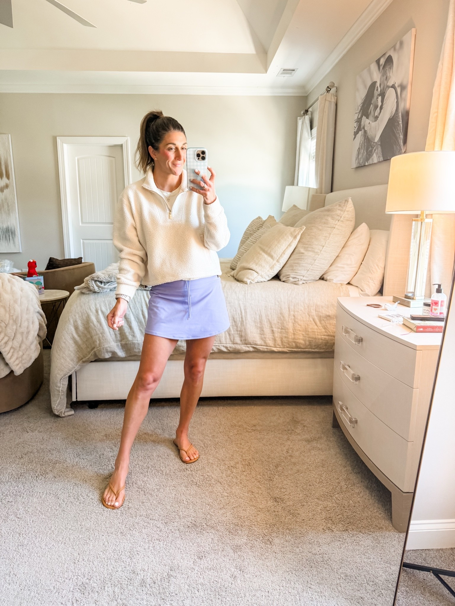 Pullover is Salt Project-size Medium tts
Tee under is With Ease tee from Athleta 
Skirt is Vuori. Purple has a few sizes left and also comes in other colors

Flip flops are Amazon on sale!

Loopy is 10% off code: watsonansley10

Click the images to shop!

Athletic | active | Vuori | skirt | skort | pullover | fleece | Sherpa | tee | sweatshirt | t-shirt | flip flops | pockets | biker shorts | mom life | fit | travel | comfy | lounge | athleisure | daily | ootd

#LTKmomlife #LTKActive #LTKootd