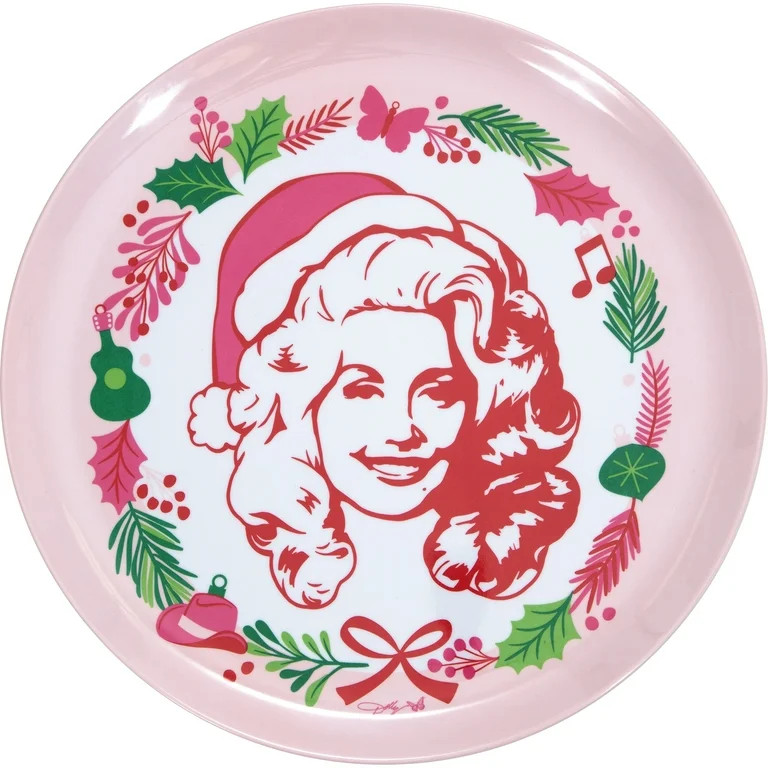 Dolly Parton Christmas Cheer Plastic Serving Tray 14" | Walmart (US)