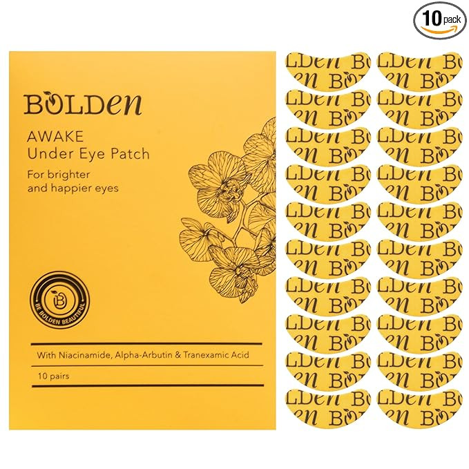 BOLDEN Awake Under Eye Patch | Eye Mask For Dark Circles, Puffiness & Discoloration | Brightening... | Amazon (US)