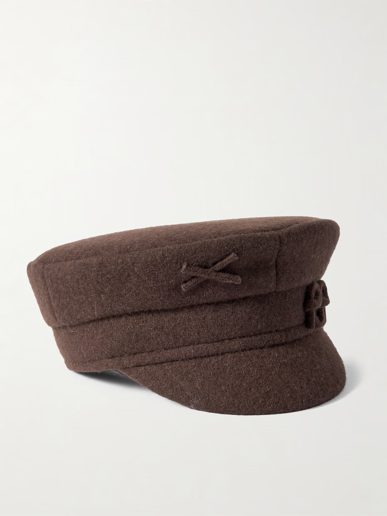 Ruslan Baginskiy - Appliquéd Wool-blend Hat - Brown | NET-A-PORTER (US)