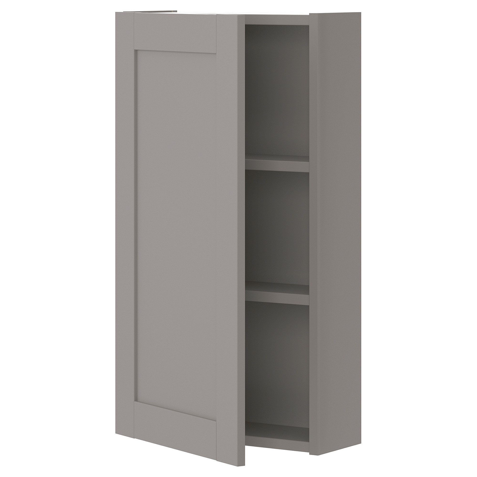 ENHET Wandschrank mit 2 Böden/Tür, grau/grauer Rahmen, 40x17x75 cm - IKEA Deutschland | IKEA (DE)