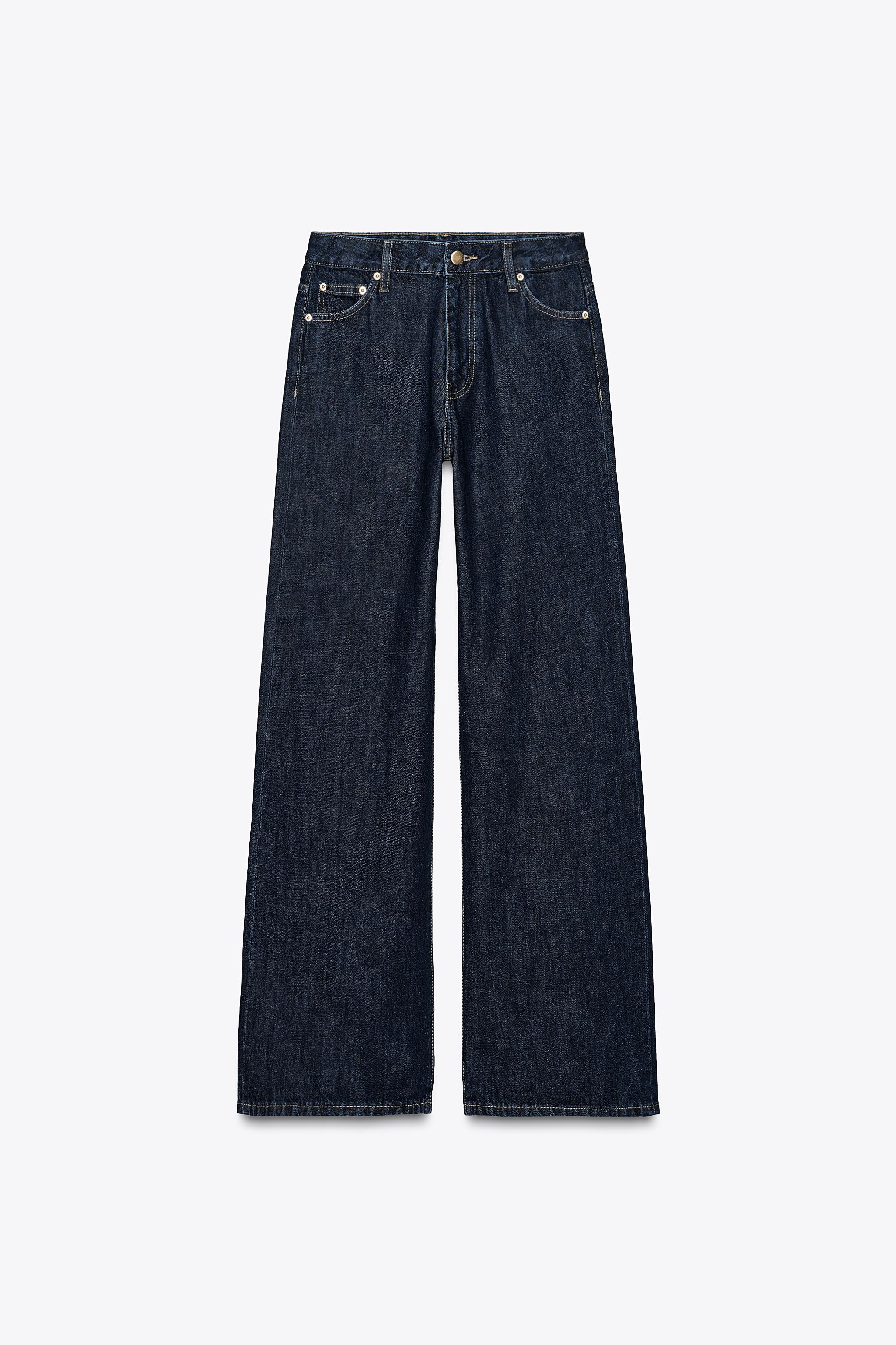 MID-RISE WIDE LEG JEANS ZW COLLECTION | Zara US