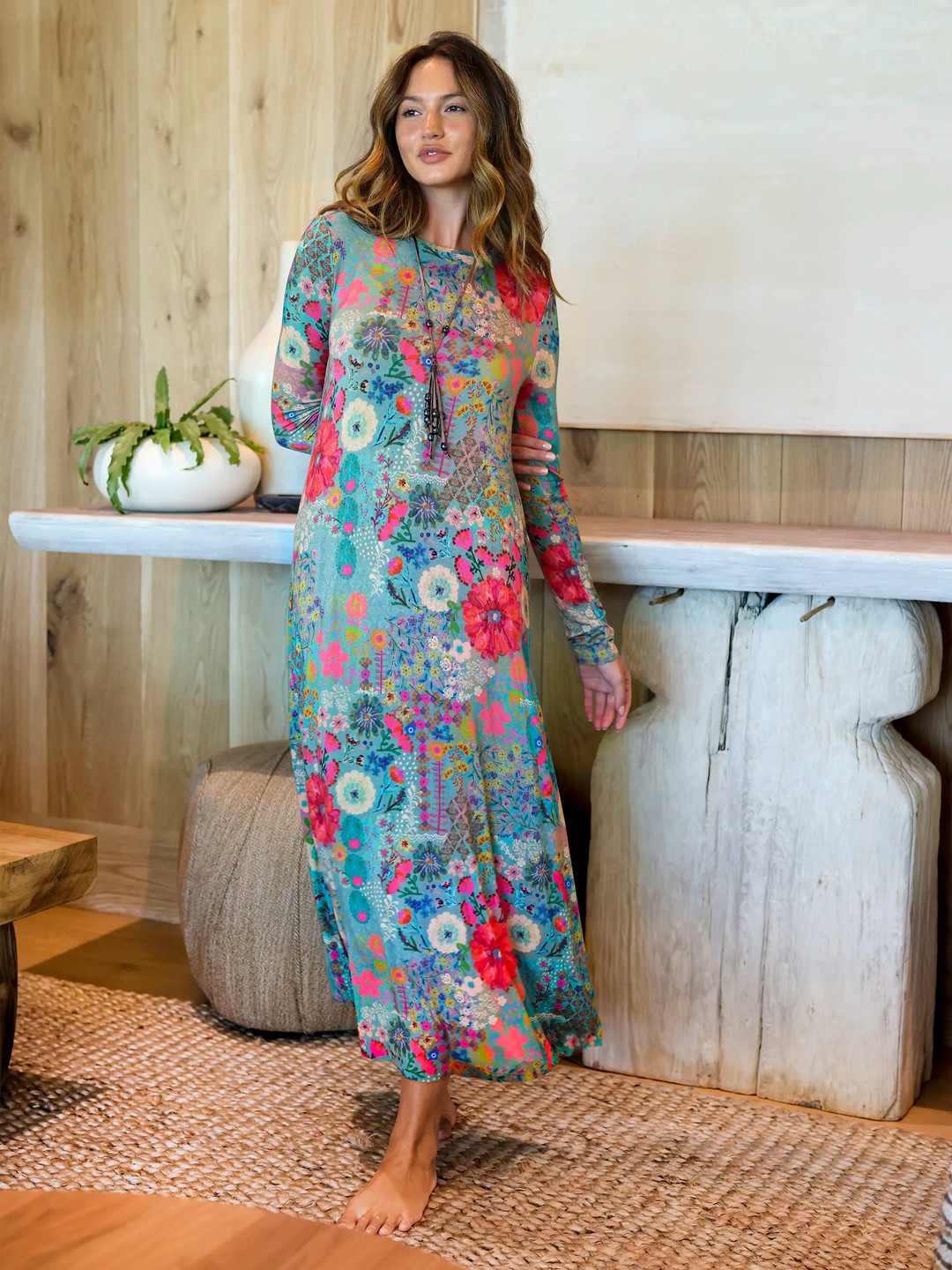 Stevie "ButterSoft" Knit Maxi Dress - Tie-Dye Midnight | Natural Life