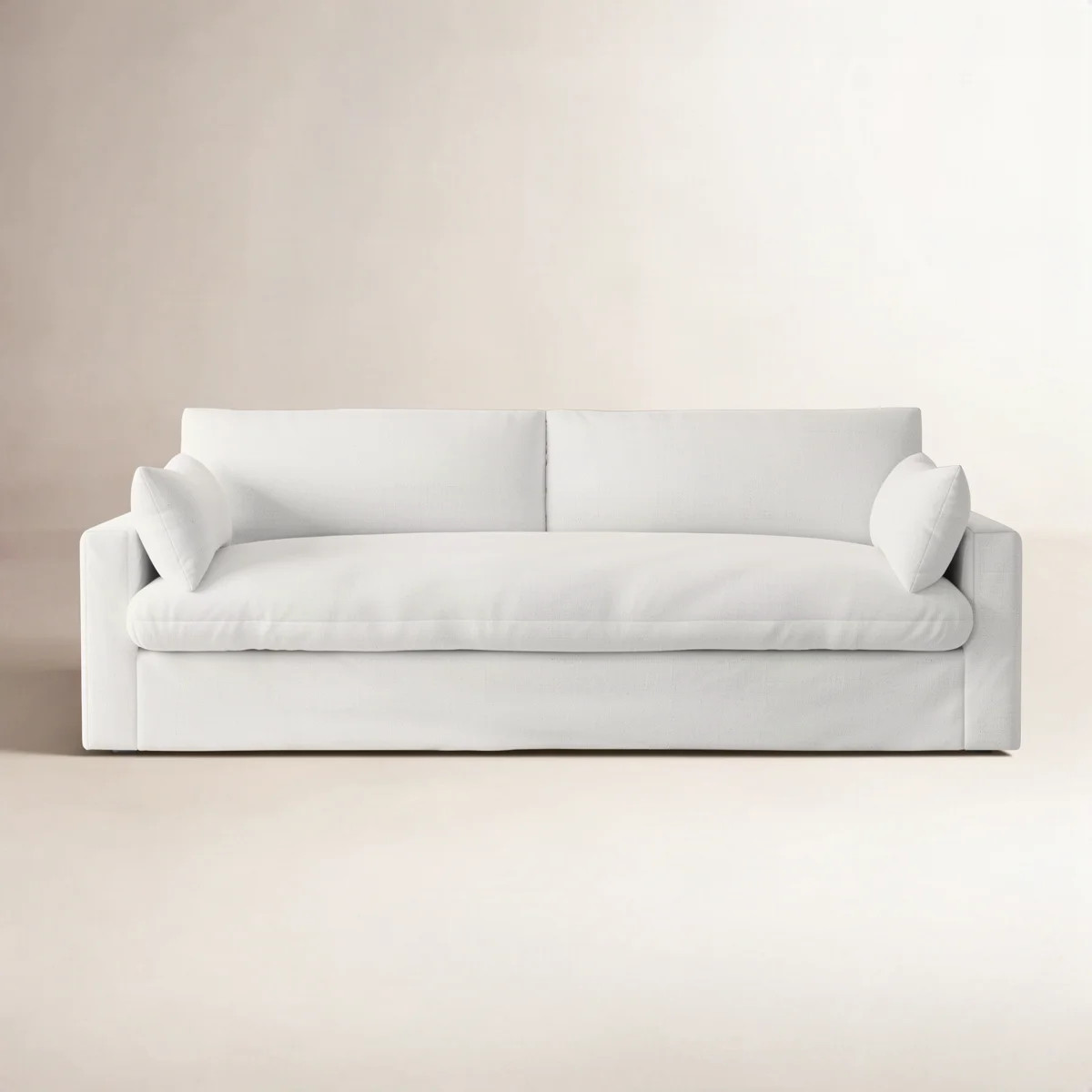 Birch Lane\u2122 Luna 90" Square Arm Slipcovered Sofa with Reversible Cushions & Reviews | Birch ... | Birch Lane