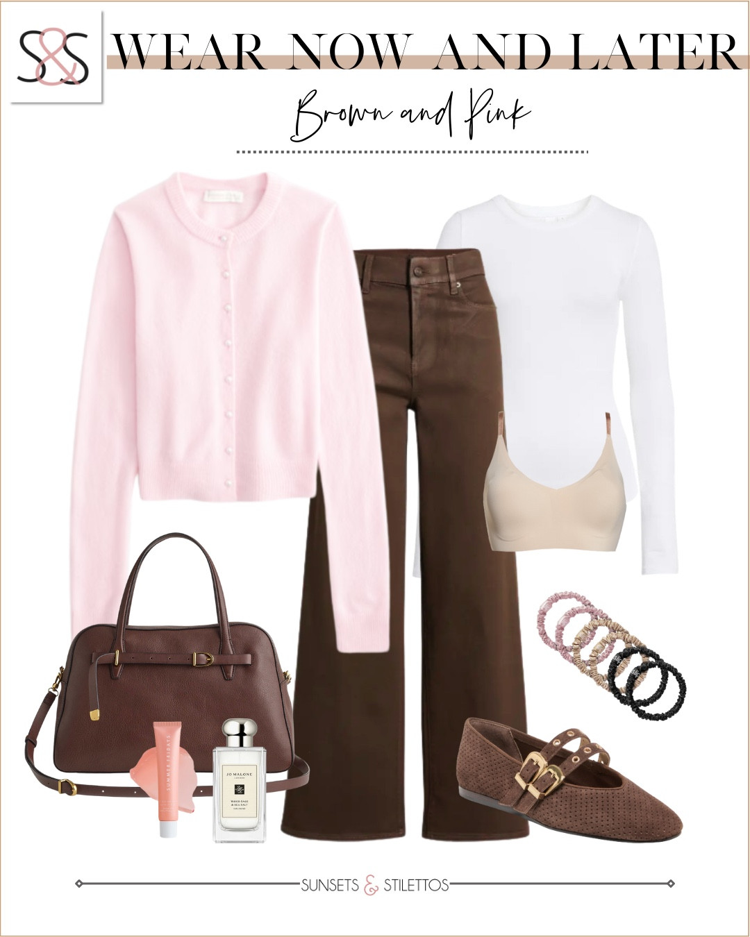 Outfits that work now and all through spring are my favorite kind of smart shopping. The soft pink cardigan with brown trousers is polished but still easy, and every piece layers perfectly for warmer days ahead.

spring outfit ideas for women, wear now wear later outfits, brown and pink outfit spring, spring layering outfits women, casual chic spring look, neutral spring wardrobe staples, everyday spring outfit inspiration, transitional season outfits

#LTKOver40 #LTKWorkwear #LTKU