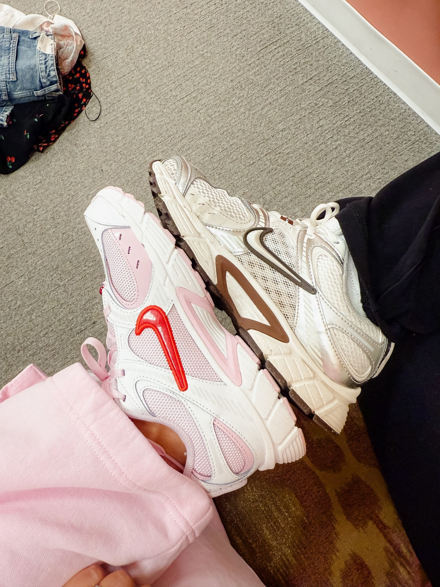 Shopping with our matching shoes 🩷🤎

#LTKmomlife #LTKootd