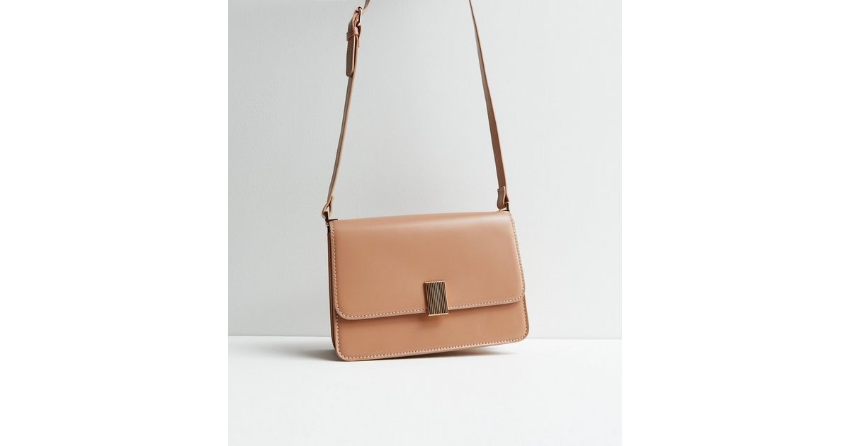 Mink Leather-Look Cross Body Bag
						
						Add to Saved Items
						Remove from Saved Items | New Look (UK)