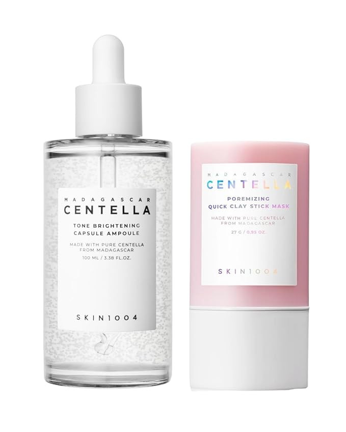 SKIN1004 Madagascar Centella Poremizing Quick Clay Stick Mask and Tone Brightening Capsule Ampoul... | Amazon (US)