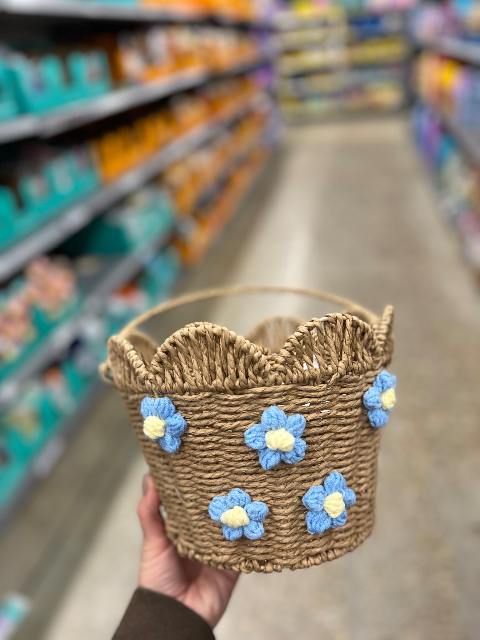 Easter Basket for girl
Easter Flower Paper Basket, Blue and Brown, 9 x 7 Inches, by Way to Celebrate

#LTKHome #LTKSeasonal #LTKKids