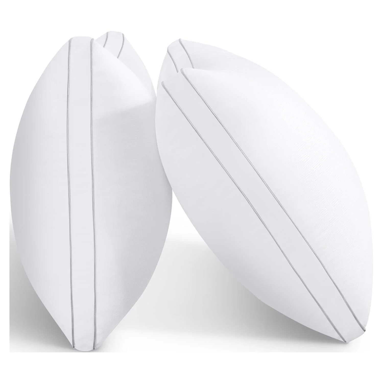 Bed Pillows for Sleeping 2 Pack Down Alternative Pillows Queen Size Set of 2 Soft Hotel Collection Pillows for Side and Back Sleepers Gusseted Cooling Pillow 20 x 30 Inches | Walmart (US)