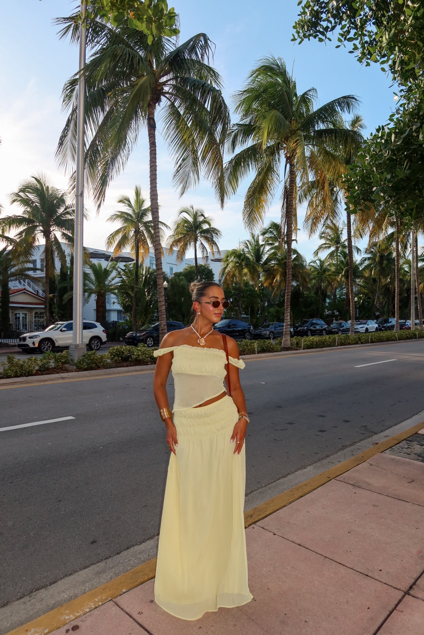 The perfect yellow set 💛 wearing size S in top, M in skirt 