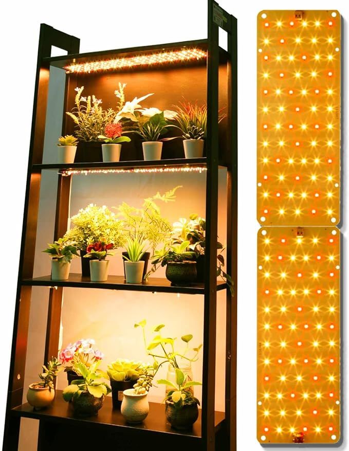 DOMMIA Grow Light, 2Pcs Ultra-Thin Plant Light for Indoor Plants, 20W Full Spectrum LED Plant Gro... | Amazon (US)