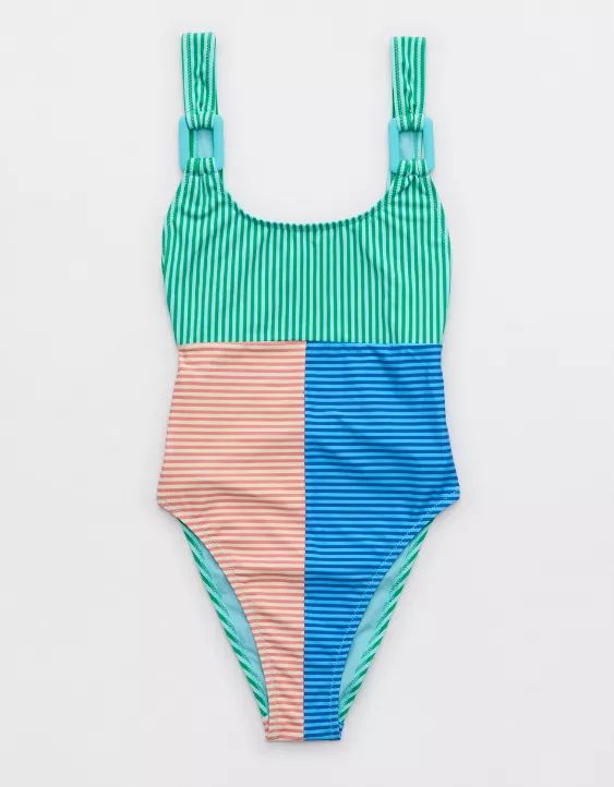 Aerie Ring Birthday Scoop Cheekiest One Piece Swimsuit | Aerie