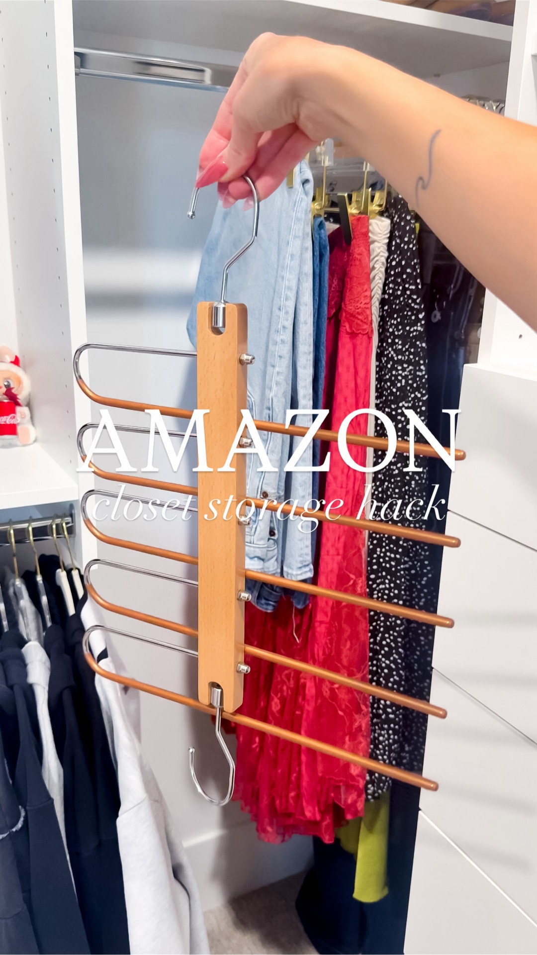 We love this closet storage hack! Hang up to five items in the space of a few! 👖🧣


#thesistershoppers #closetorganization #amazongadget #amazonhomeorganization #amazonclosetstorage @amazon

#LTKdayinmylife #LTKHome