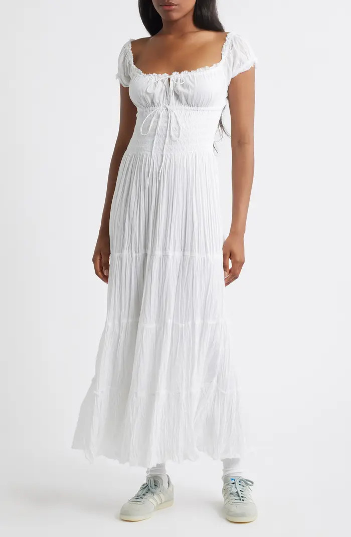 Sienna Smocked Cotton Maxi Dress | Nordstrom