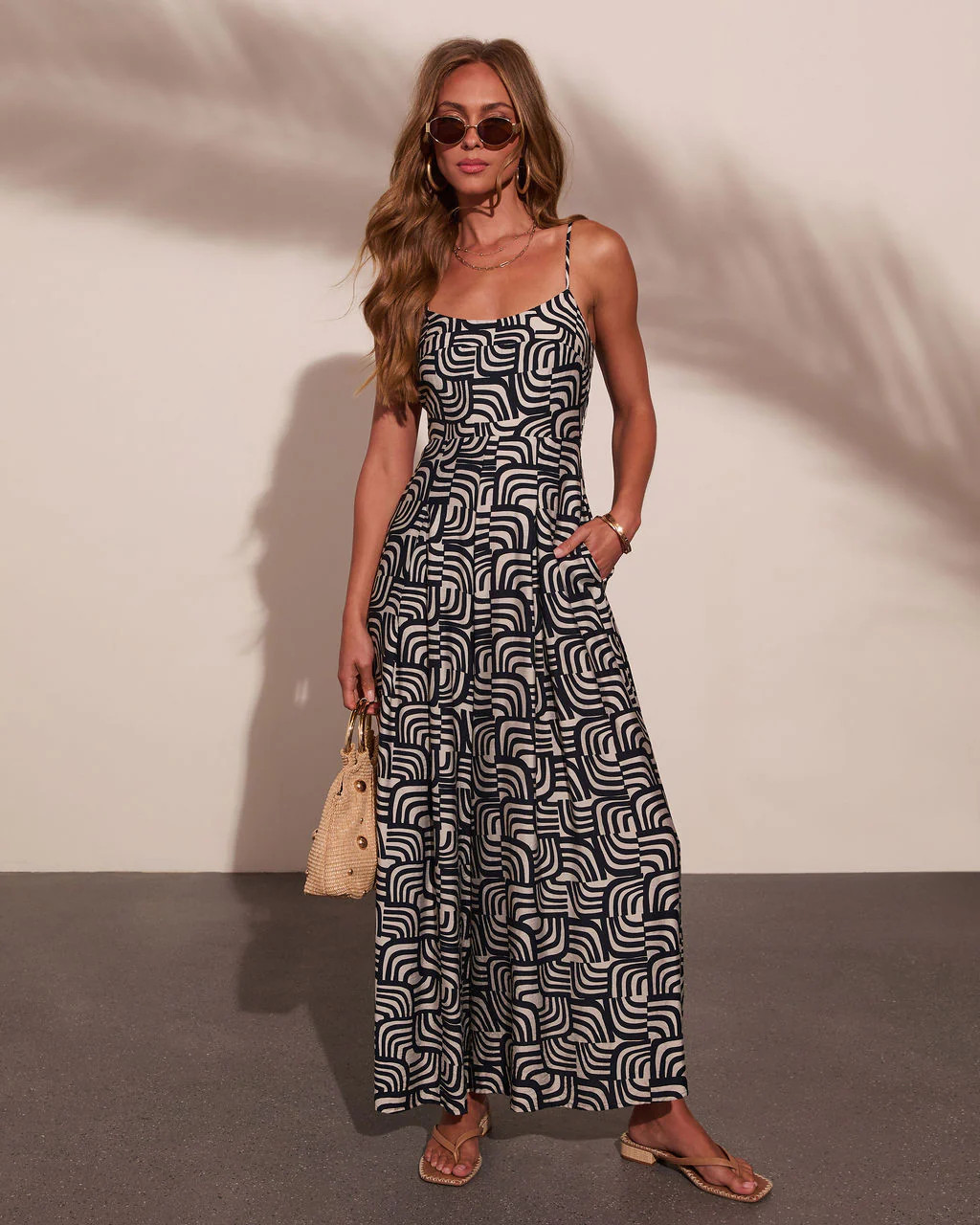 Seaside Darling Abstract Print Jumpsuit | VICI