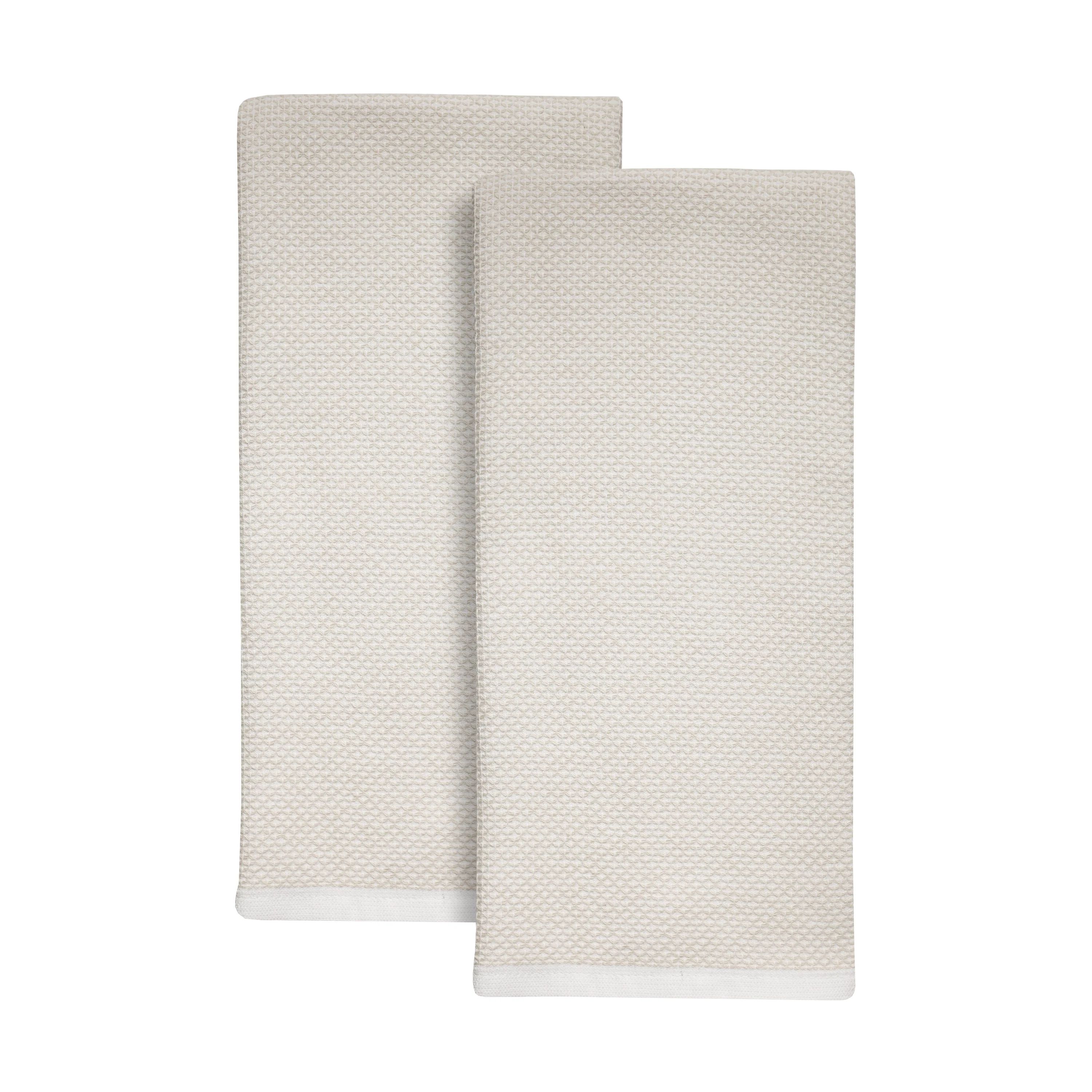 Better Homes & Gardens 2 Piece Flat Woven Kitchen Towel, Papyrus Beige | Walmart (US)