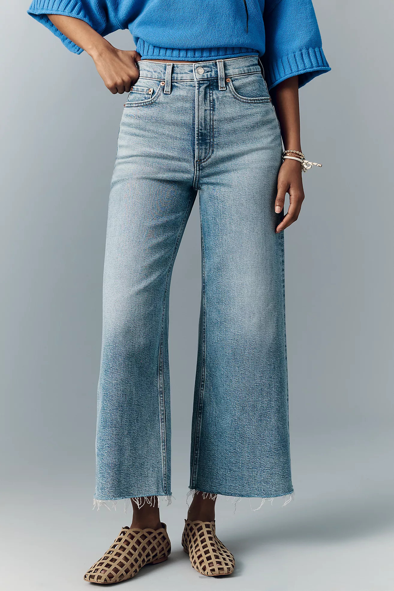 Pistola Lana High-Rise Crop Wide-Leg Jeans | Anthropologie (US)