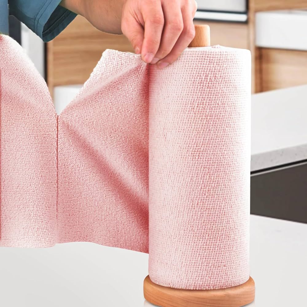 KitchLife Microfiber Cleaning Cloth Roll - Tear Away Towels, Reusable Washable Rags, 18 Pack, for... | Amazon (US)