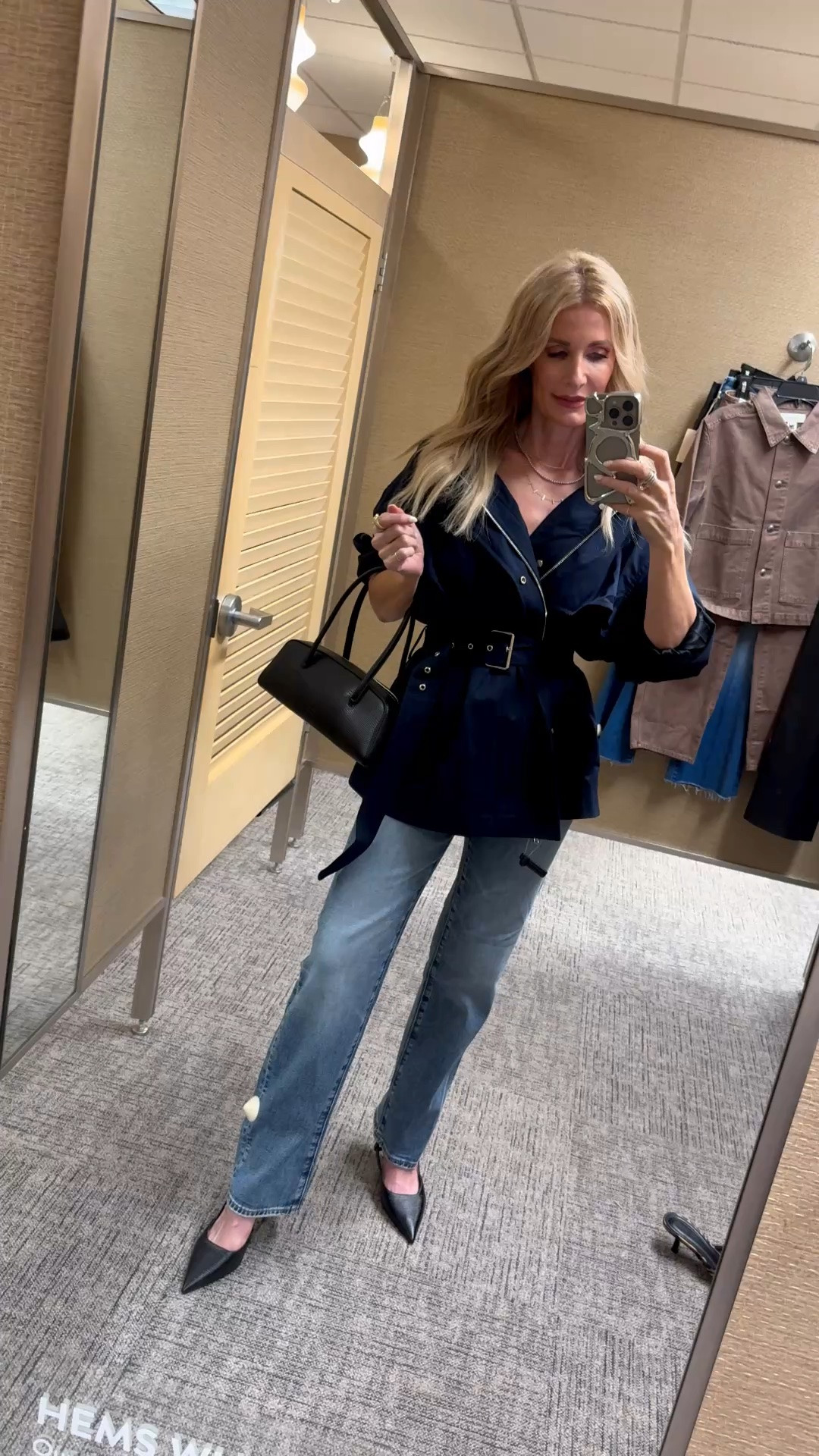 Love this navy belted trench coat by Frame, part of the Nordstrom Anniversary Sale! 💙 It’s such a chic, timeless piece, and I love that the belt lets you cinch the waist for a super flattering silhouette.

I paired it with the AG mid-rise straight-leg jeans, also part of the sale. They’re incredibly flattering, versatile, and an easy denim staple you’ll wear on repeat.

Both pieces run true to size. I’m wearing an XS in the trench and a 24 in the jeans.

#LTKootd #LTKOver40 #LTKSaleAlert