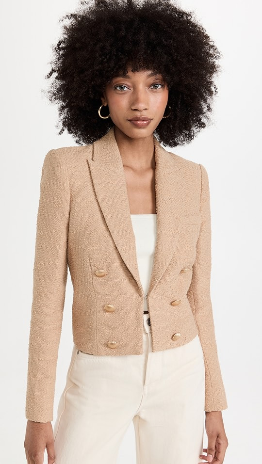 L'AGENCE Inez Cropped Blazer | SHOPBOP | Shopbop