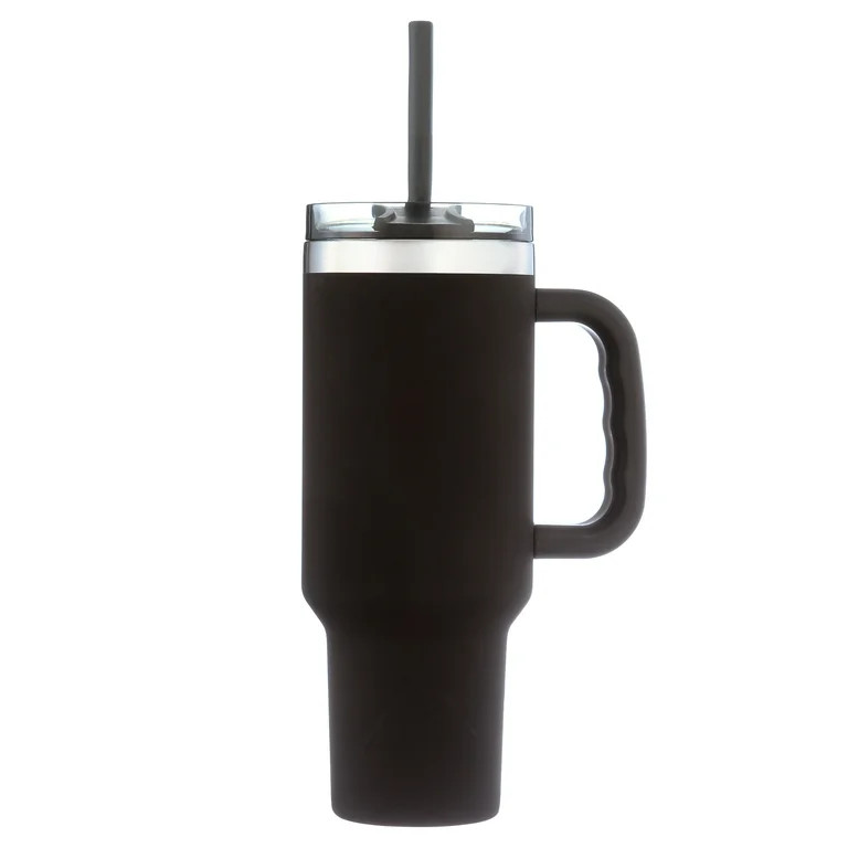 Ozark Trail 40 oz Vacuum Insulated Stainless Steel Tumbler Black - Walmart.com | Walmart (US)