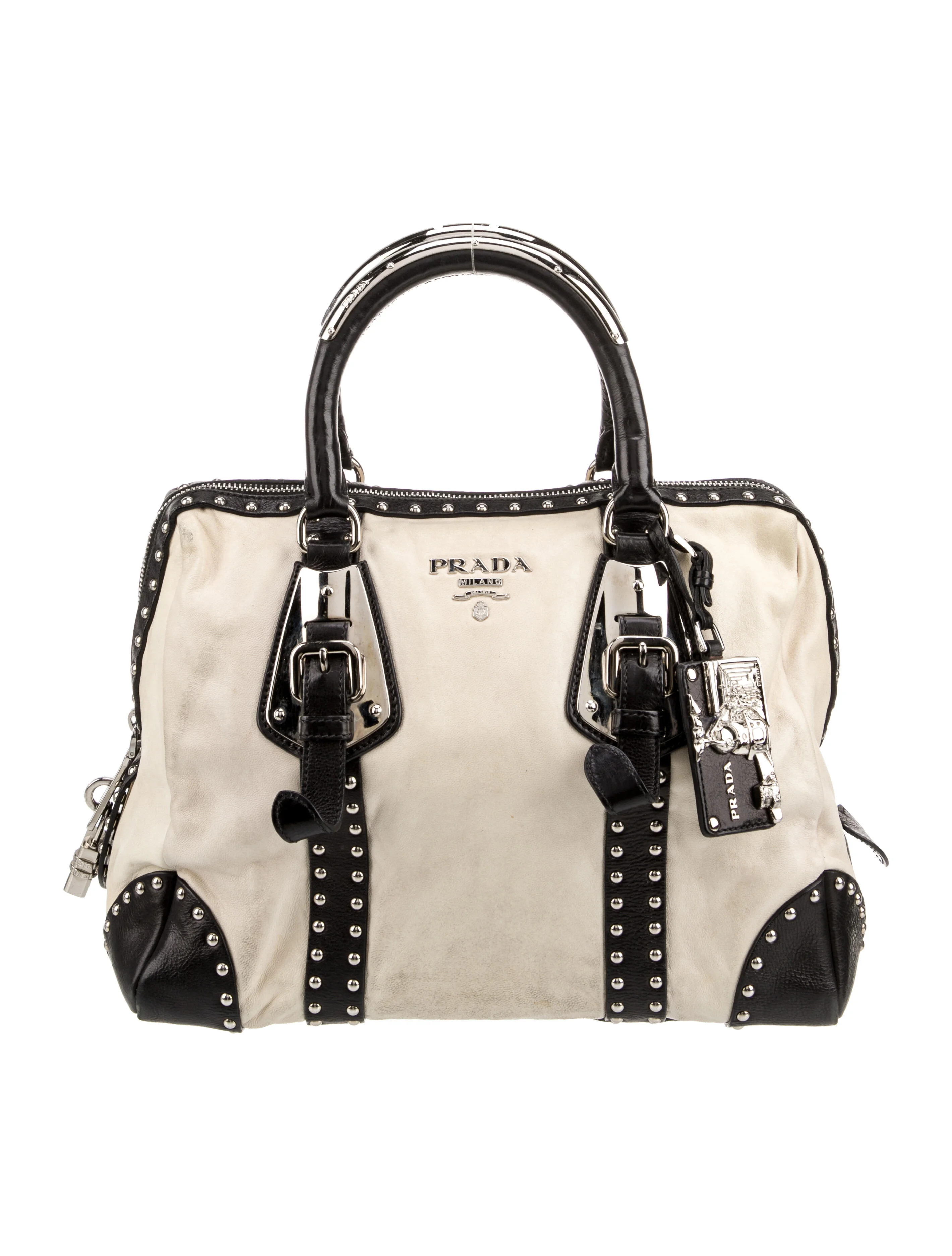 Prada Vintage Nappa Leather Top Handle Frame Bag - Neutrals Handle Bags, Handbags - PRA1197716 | ... | The RealReal