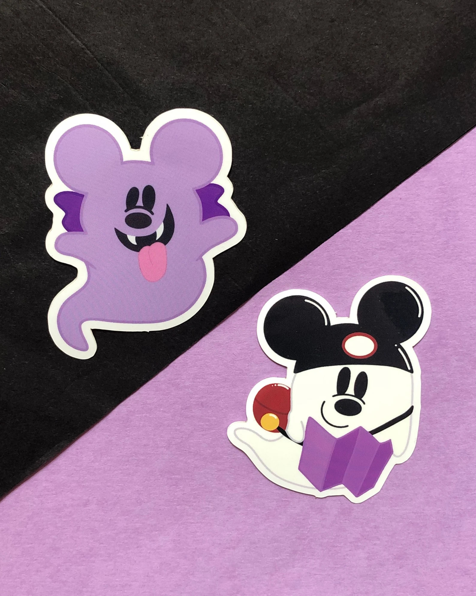 Ghost Mickey stickers set | Disney Halloween sticker | Vampire Mickey | Etsy (Global)