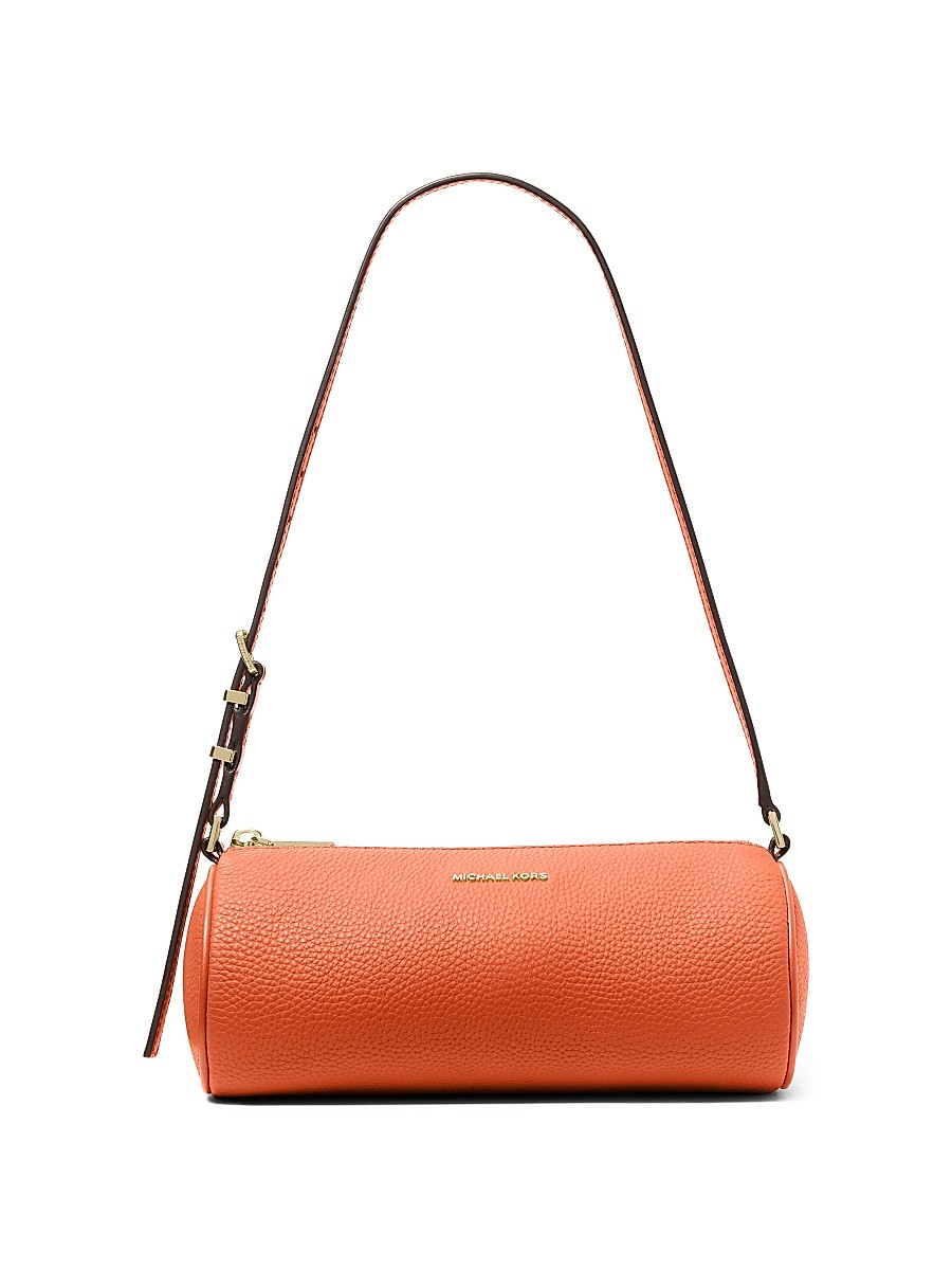 Women's Pebbled Leather Barrel Top Handle Bag - Mimosa | Saks Fifth Avenue
