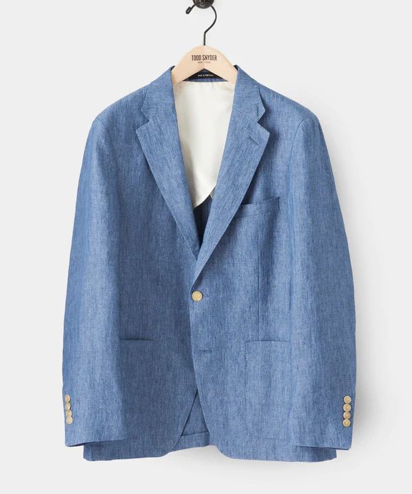 Chambray Linen Madison Suit Jacket | Todd Snyder