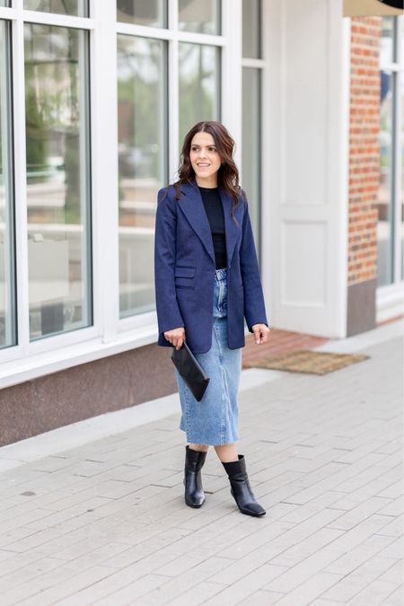 A few denim midi skirt options for Spring! Wearing Rails - fits tts. 

#LTKstyletip