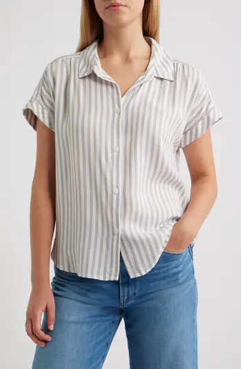 beachlunchlounge Darby Short Sleeve Button-Up Shirt | Nordstrom | Nordstrom