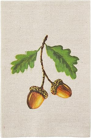 Mud Pie Mud Pie Painted Towel, Acorn | Amazon (US)