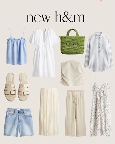 New H&M 🙌🏻🙌🏻

Summer fashion, tote bag, sandals, shirt, summer top, denim shorts, linen pants, tube top

#LTKSeasonal #LTKitbag