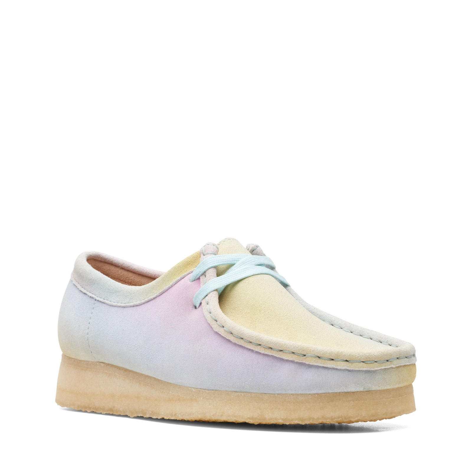 Clarks Originals Womens Wallabee Moccasin White Suede  Shoes | eBay US