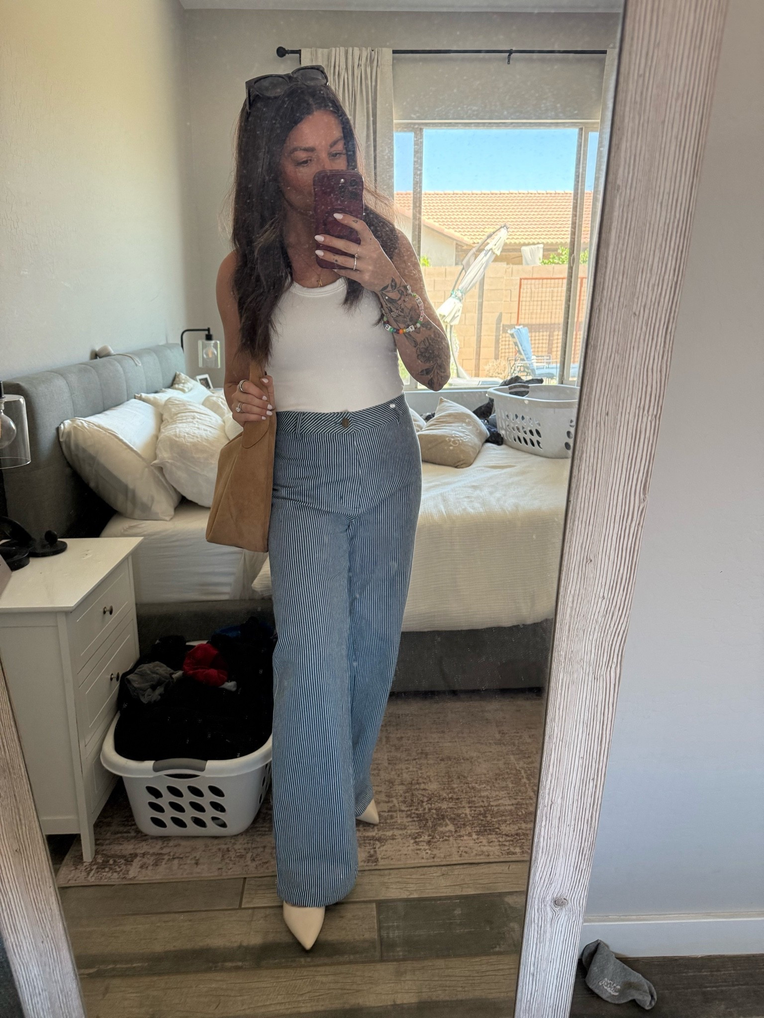 Ready for our anniversary day date. One of these days I’ll clean my mirror.

#LTKootd #LTKdayinmylife #LTKSeasonal