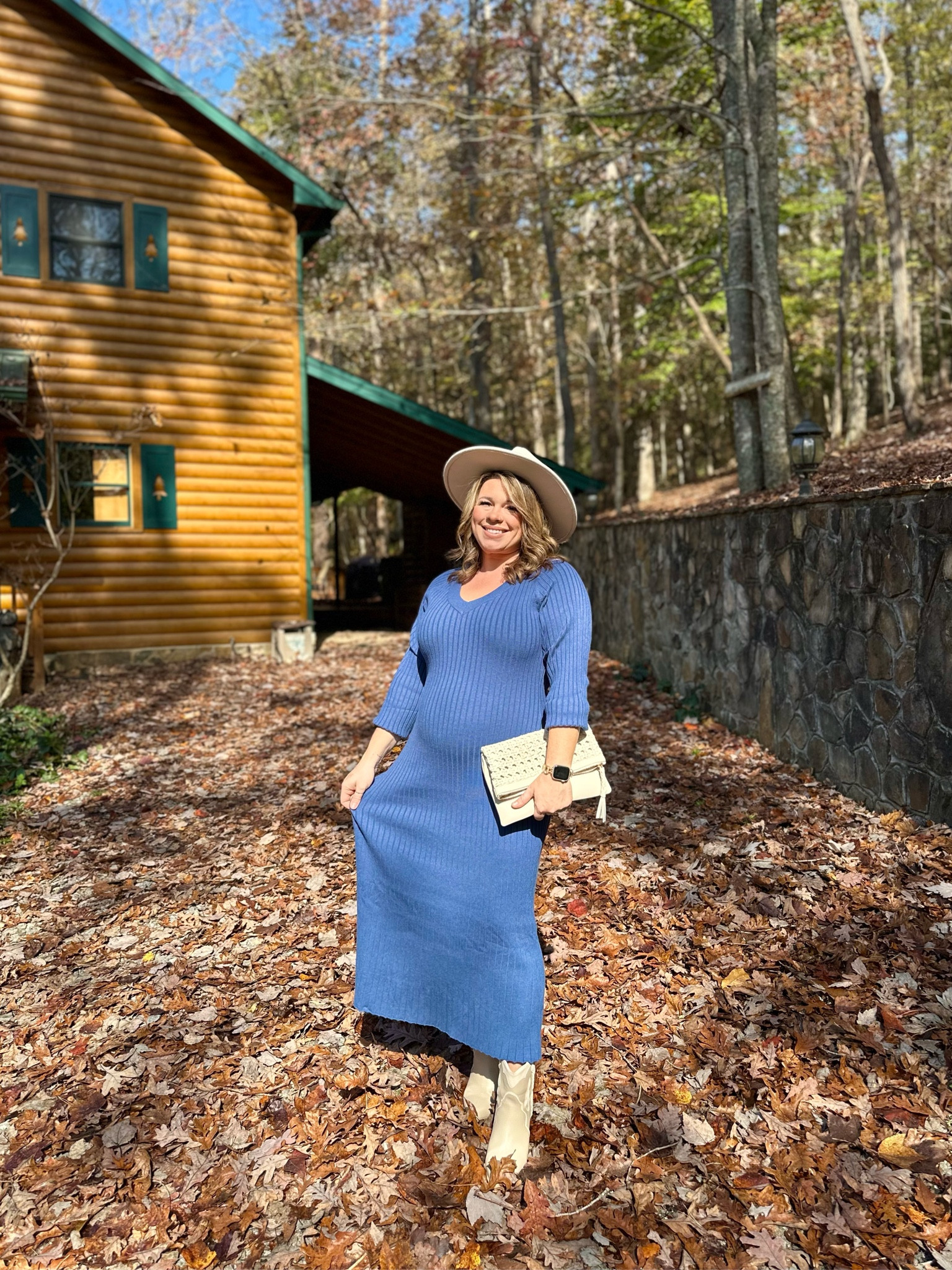 Wore this dress on my Ellijay Georgia, Blue Ridge mountains trip. This dress is just so comfy and cute for a baby bump mama like me. The stretchy soft but thick material with vertical ribbing all the way down the dress is just so pretty and flattering.

I ordered a size up In the size XL and large is my normal/pre pregnancy size. I could have easily stuck with my normal size large due to the material being plenty stretchy.

This is NOT a maternity dress and can be worn by anyone.
 
Maternity friendly dress
Midsize dress
Baby bump dress
Winter dress
Fall dress
Amazon dress
Amazon fashion 
Fall fashion 

#LTKMidsize #LTKBump #LTKStyleTip