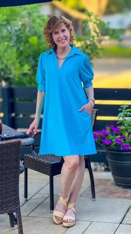 This flattering shift dress from @judeconnally is perfect for vacation (or staycation!)! I love the flattering v-neck, puff sleeves, and 2 pockets! It’s easy to dress up or down! You can use code SUZY15 for 15% off!
👗
It’s American-made of lightweight, easy-care “Jude cloth,” which is a special blend of 4-way stretch knit that is wrinkle-free, stays tucked in, and feels luxurious against my skin! It’s also UPF 50+!

#LTKTravel #LTKOver40 #LTKStyleTip