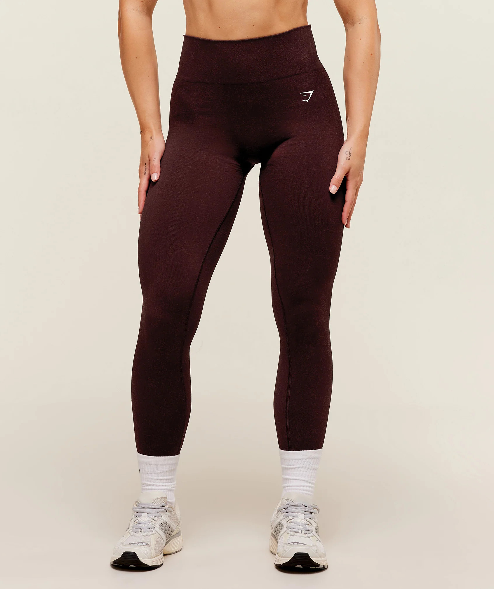 Gymshark Adapt Fleck x Whitney Seamless Leggings - Cherry Purple/Rich Maroon | Gymshark US