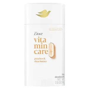 Dove VitaminCare+ Aluminum Free Deodorant Stick Peaches & Shea Butter for 72H Odor Protection Bre... | Amazon (US)